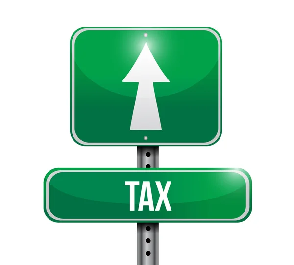 Vergi yol işareti illüstrasyon tasarımı — Stok fotoğraf