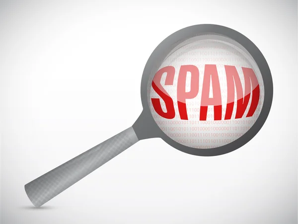 Conceito de spam ilustração design — Fotografia de Stock