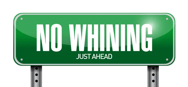 No whining road sign illustration design — Stock Photo, Image