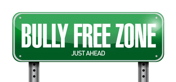 Bully free zone road sign illustration design — Stock Photo, Image