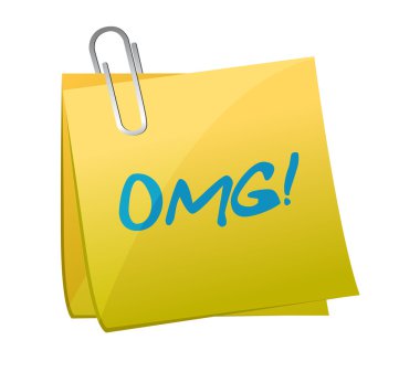 ileti omg bir yazı yazılmış. illüstrasyon