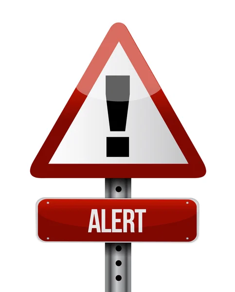 Alert road sign illustration design — Stock Photo, Image