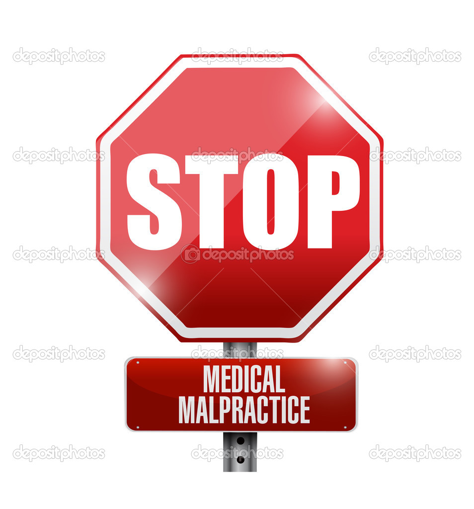 stop medical malpractice road sign