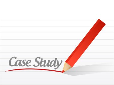 case study written on a white paper clipart