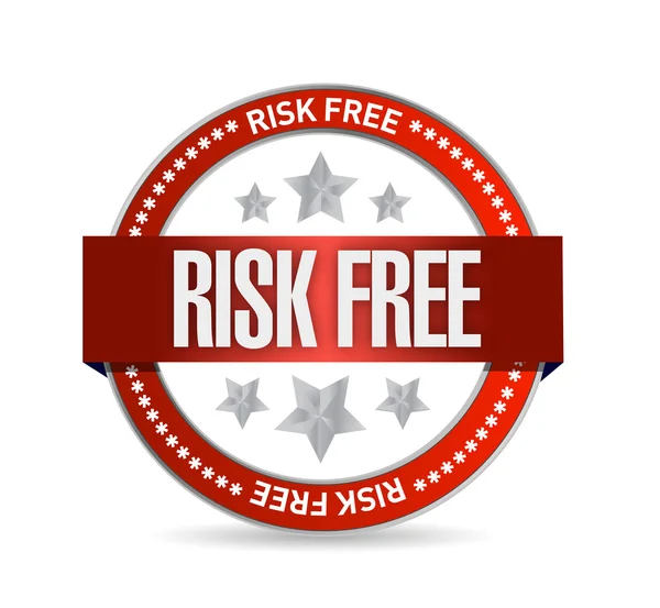 Risk free seal illustration design — Stock Photo, Image