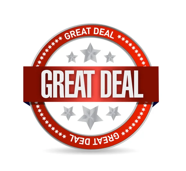 Great deal seal illustration design — Stock Photo, Image