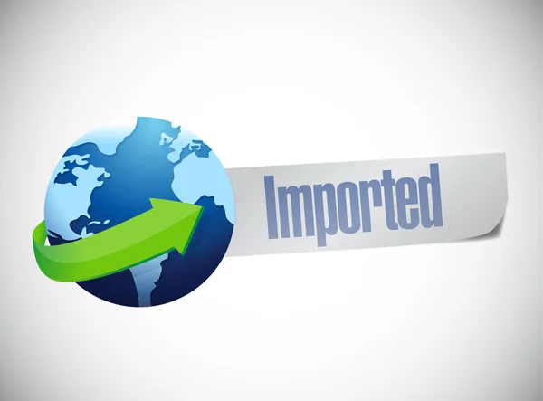 Import globe world map illustration design — Stock Photo, Image