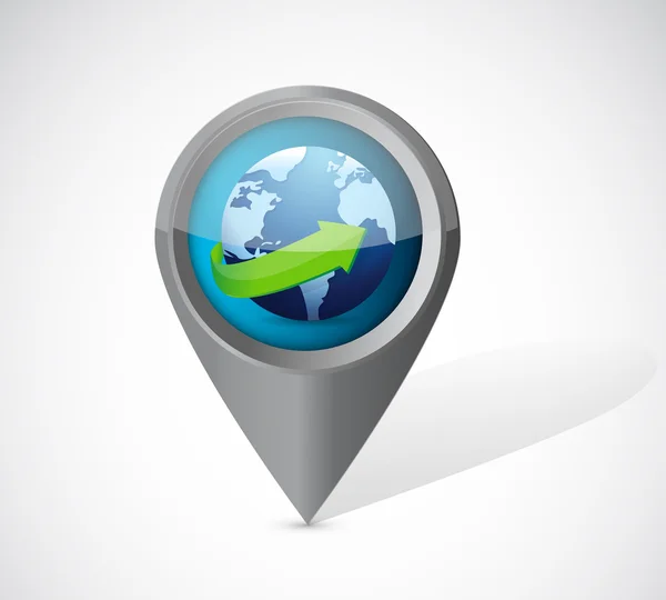 Globe pekaren illustration — Stockfoto