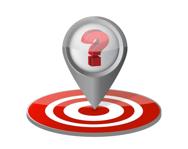 Question your target concept illustration — Stock Photo, Image