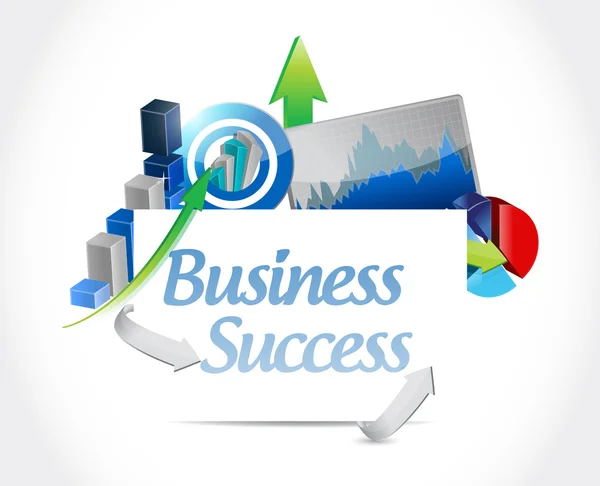 Business success concept sign illustration — Stock Photo, Image