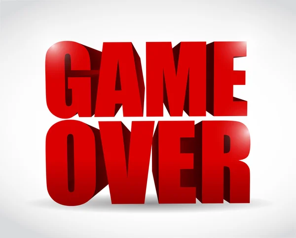 Game over text sign illustration design — Stock Photo, Image