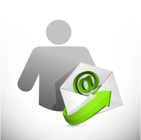 Icon contact us concept illustration design — Stock Photo, Image