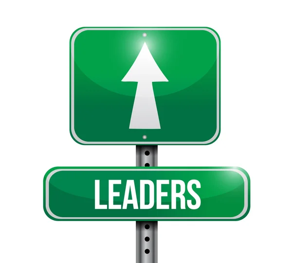 Leaders road sign illustration — Stock Photo, Image