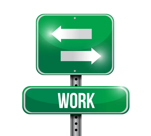 Work road sign illustration — Stock Photo, Image