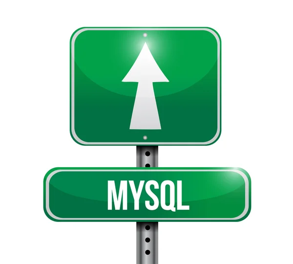 Mysql Verkehrszeichen Illustration — Stockfoto