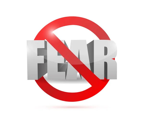 No fear concept sign illustration design — Stock Photo, Image