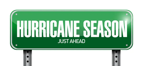 Hurricane season just ahead road illustration — Stock Photo, Image