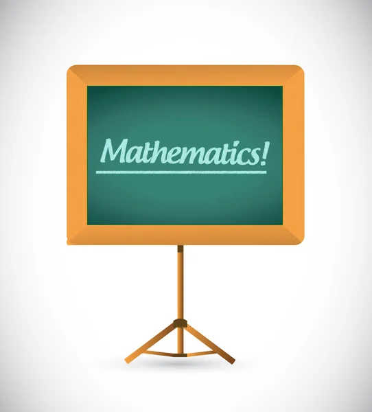 Presentation styrelse med ordet matematik. — Stockfoto