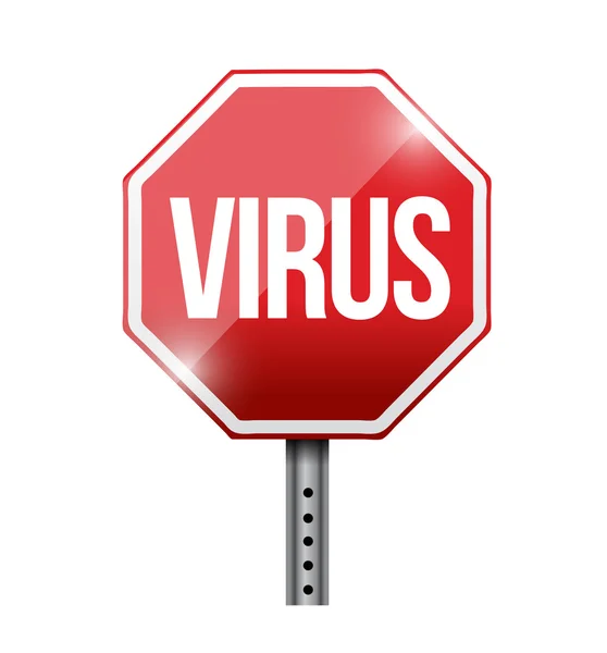 Stop virus illustration design — Stock Photo, Image