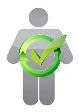 simge ve onay işareti. resim tasarım