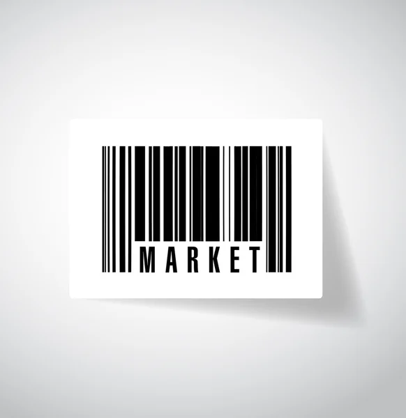 Mercado ups código de barras ilustración diseño — Foto de Stock