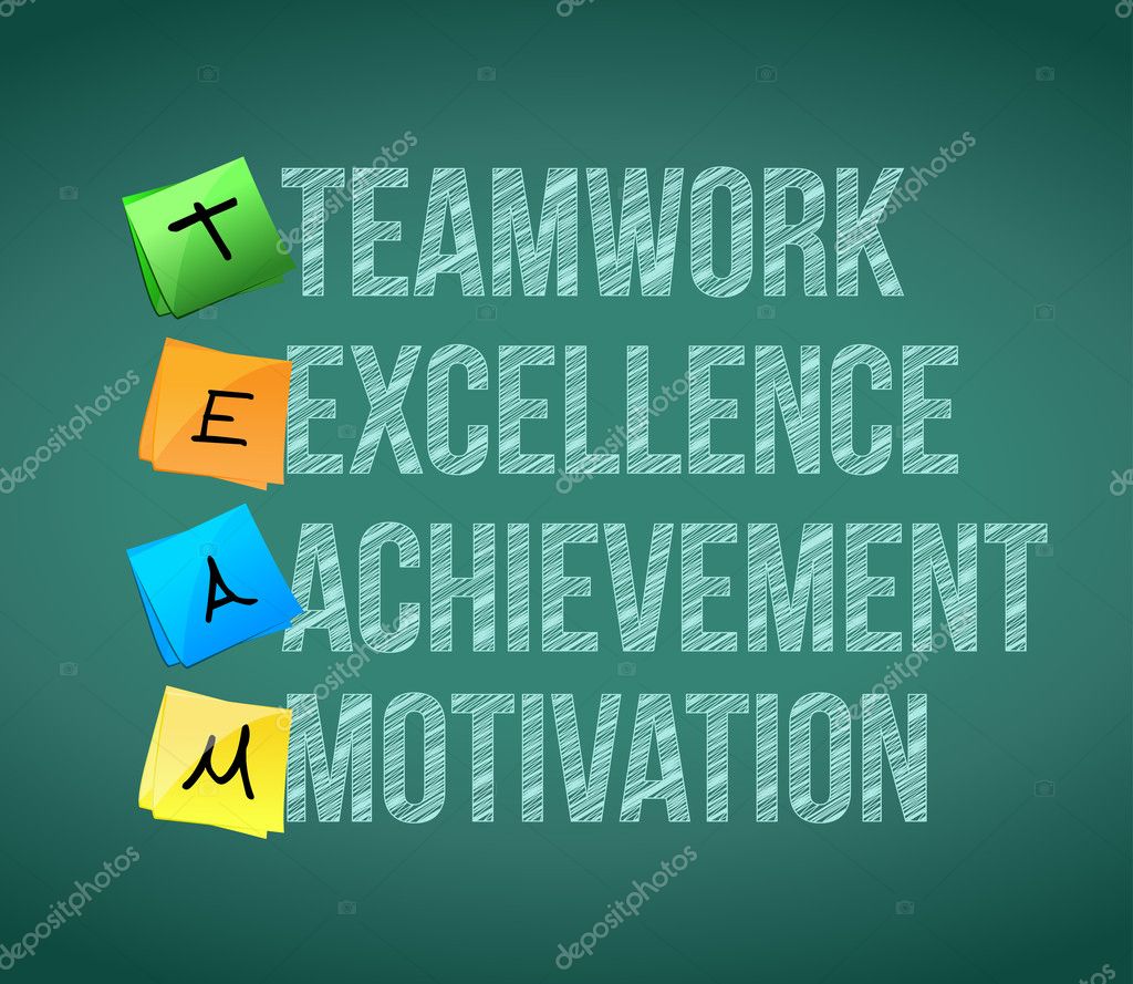 Teamwork educational concept illustration — Stock Photo © alexmillos