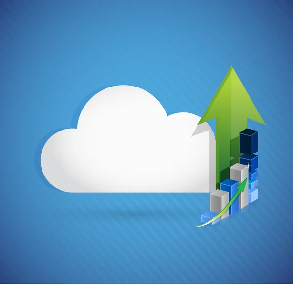 Cloud Computing conceito de negócio — Fotografia de Stock