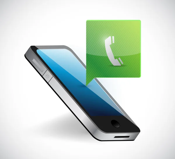 Phone call message illustration design — Stock Photo, Image