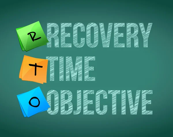 Recovery time objective — Stock Photo, Image