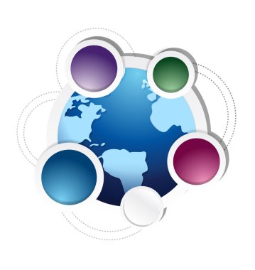 döngü diyagramı illüstrasyon iş