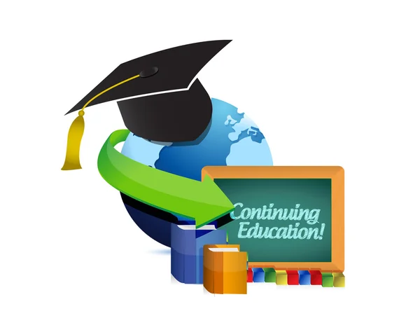 Continuing education concept illustration — Stock Photo, Image