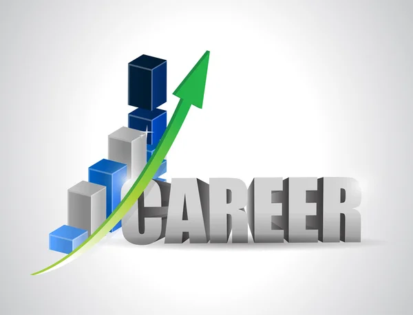 Career profits business graph illustration — Stock Photo, Image