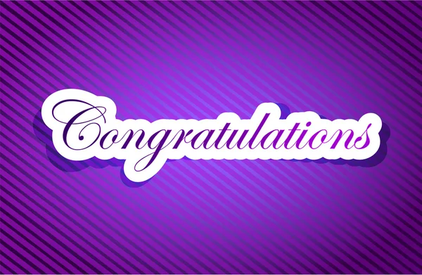 Textura púrpura felicitaciones ilustración — Foto de Stock