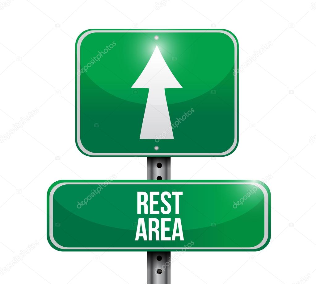 Rest area road sign illustration design Stock Photo by ©alexmillos 32690763