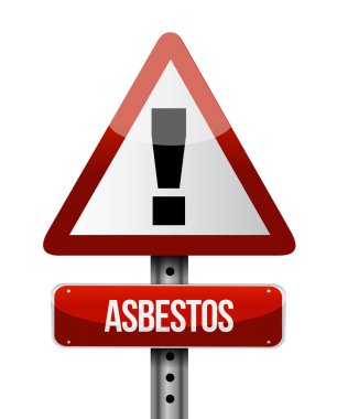 asbest yol işareti illüstrasyon tasarımı