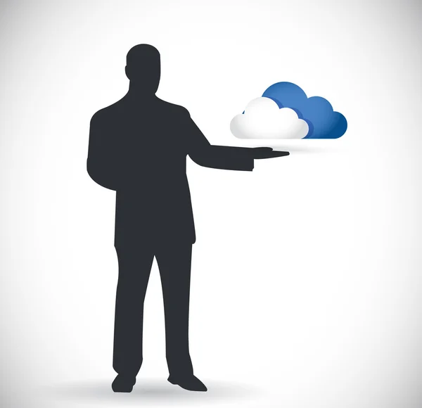 Cloud computing presentation design — Stock Photo, Image