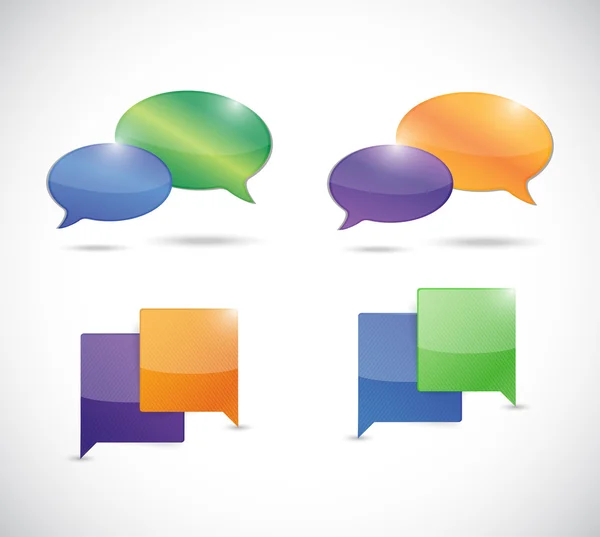 Messages bubbles illustration design — Stock Photo, Image