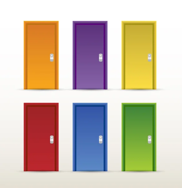 Barva dveří ilustrace design — Stock fotografie
