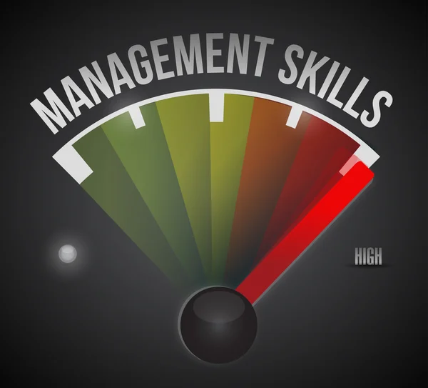 Medida de nivel de habilidades de gestión — Foto de Stock