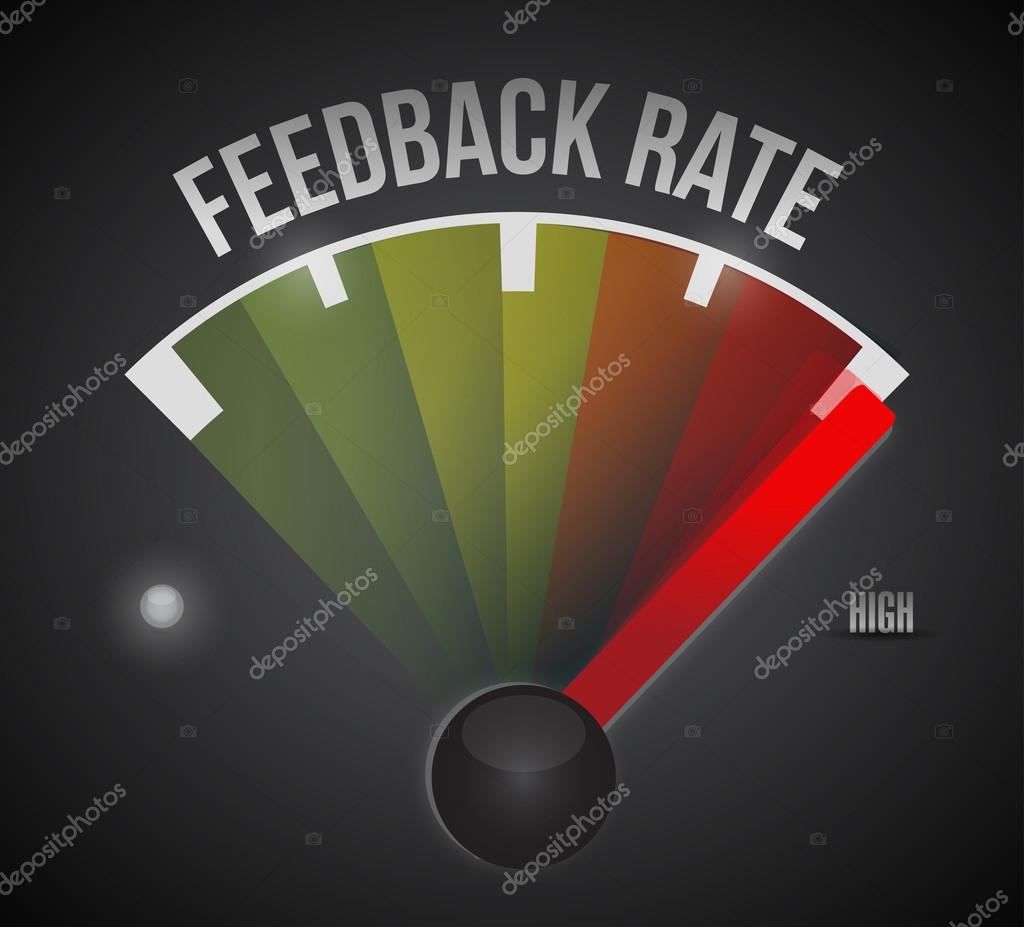 Feedback rate level measure meter — Stock Photo © alexmillos 33058769