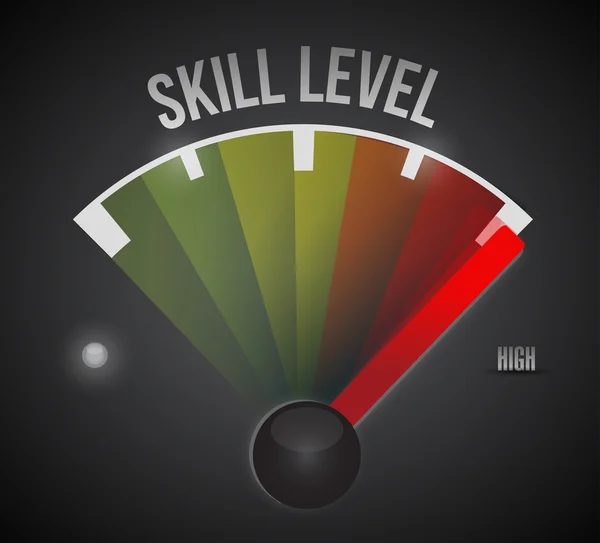 Skill level level illustration design graphic — Stock Photo, Image