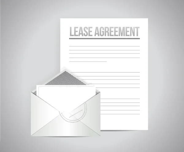 Lease agreement document paper illustration — Stock Photo, Image