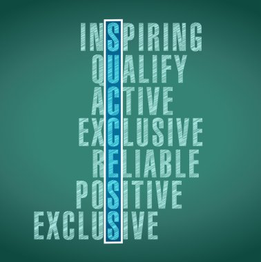 success words illustration design