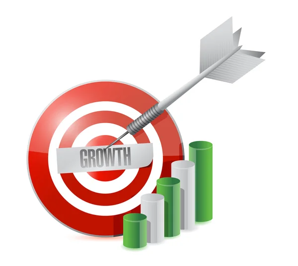 Target growth. illustration design — Stock Photo, Image