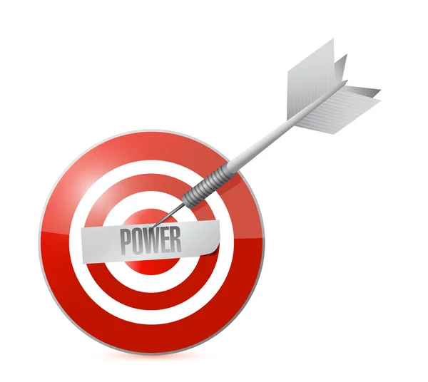 Target power. illustration design — Stock Photo, Image