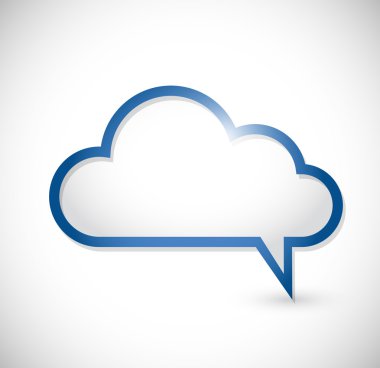 konuşma illüstrasyon kabarcıklar cloud mesaj