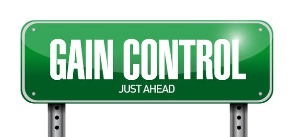 Gain control road sign illustration design — Stock Photo, Image