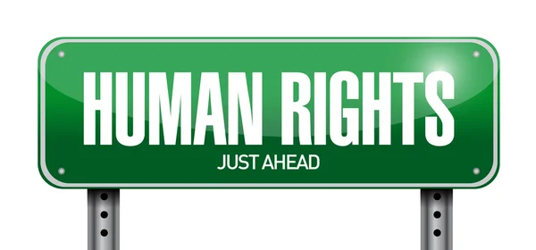 Human rights road sign illustration design — Stock Photo, Image