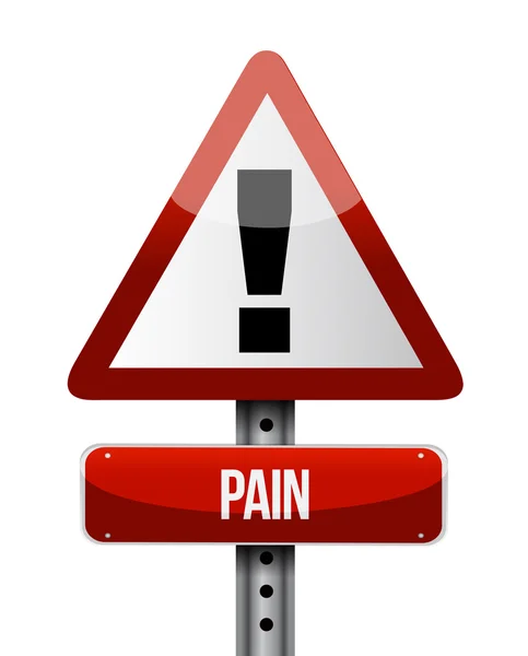 Pain road sign illustrations design — Stock Photo, Image