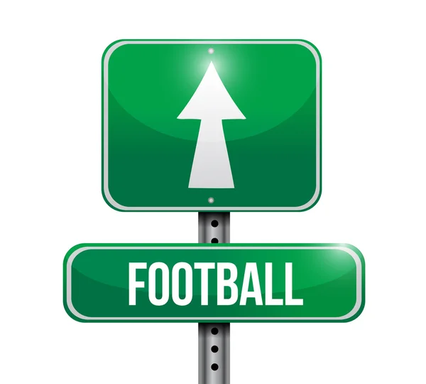 Football road sign illustrations design — Stock Photo, Image